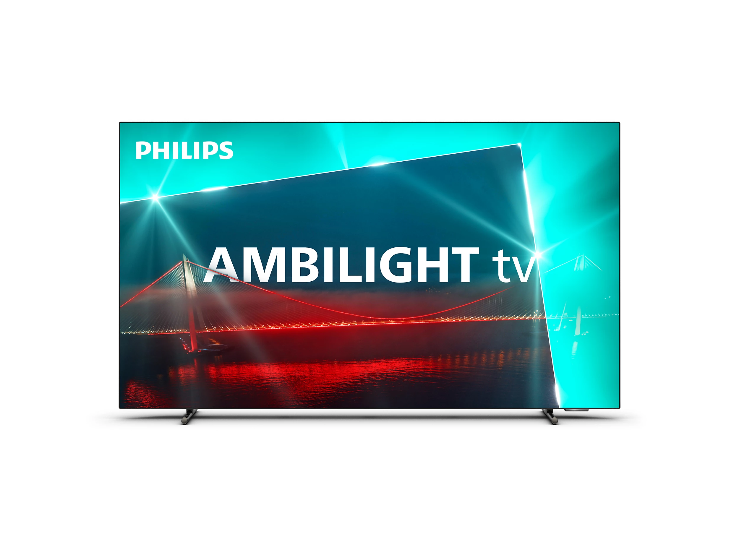 Philips 55OLED708 Fernseher (silber/schwarz), 55 Zoll